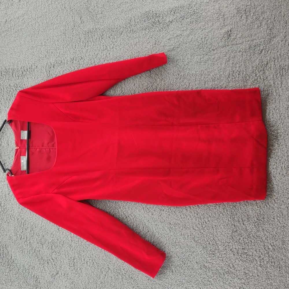 Vtg Liz Claiborne Red dress petite Size 10 ..REF#21